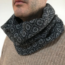 Load image into Gallery viewer, Mens knitted snood - Ogee - Little Knitted Stars